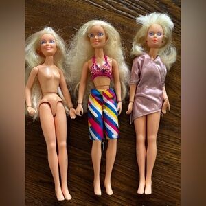 jem and the holigrams dolls as is 3 doll lot vintage 1980s lights just ok